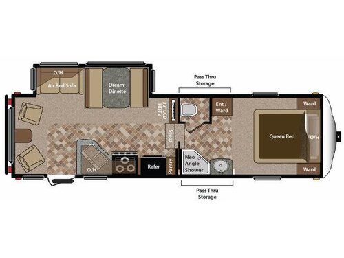 Sprinter Copper Canyon 252FWRLS Floorplan