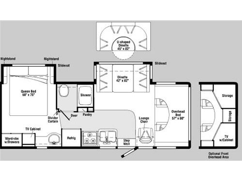 Floorplan - 2006 Winnebago Outlook 27L