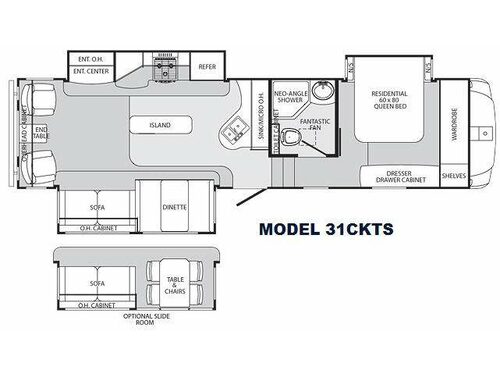 Floorplan - 2013 Palomino Sabre 31CKTS