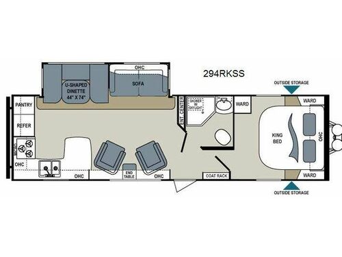 Floorplan - 2013 Dutchmen RV Aerolite 294RKSS