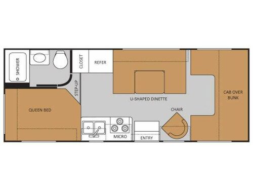 Floorplan - 2013 Thor Motor Coach Four Winds 23U