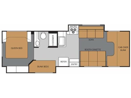 Floorplan - 2013 Thor Motor Coach Four Winds 31A