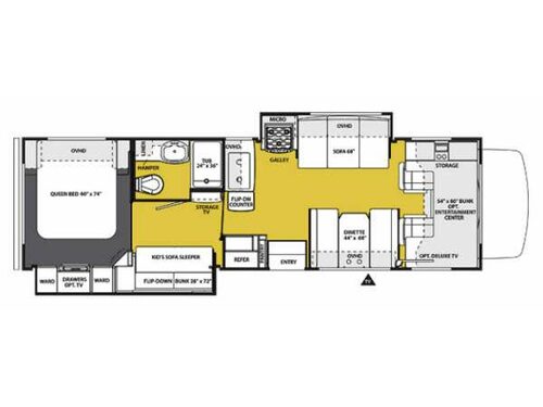 Floorplan - 2013 Forest River RV Sunseeker 3170DS Ford