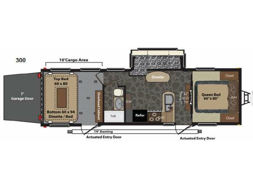 Floorplan - 2013 Keystone RV Fuzion 300