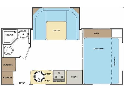 Floorplan - 2013 Lance Travel Trailers 1685