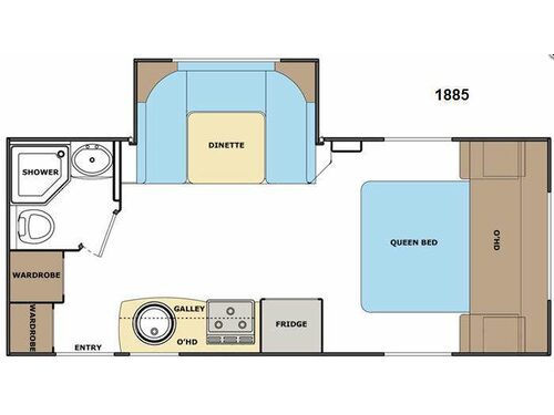 Floorplan - 2013 Lance Travel Trailers 1885