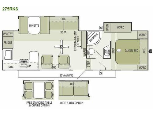 Floorplan - 2013 Starcraft  Travel Star 275RKS