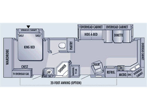 Eagle 322FKS Floorplan