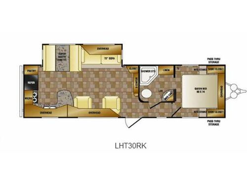 Floorplan - 2013 CrossRoads RV Longhorn LHT30RK Texas Edition