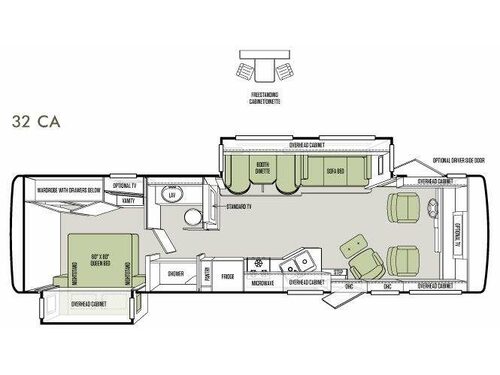 Floorplan - 2013 Tiffin Motorhomes Allegro 32 CA