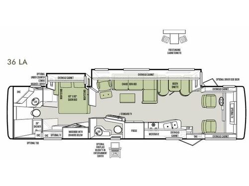 Floorplan - 2013 Tiffin Motorhomes Allegro 36 LA