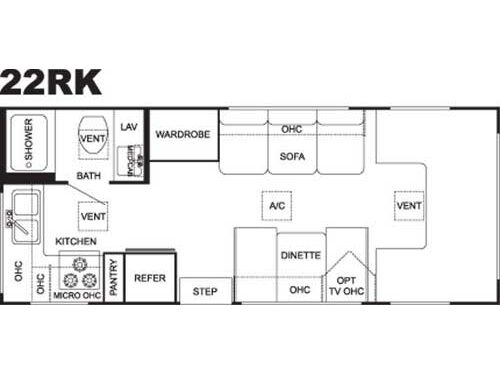 Floorplan - 2004 Thor Four Winds 5000 22 RK
