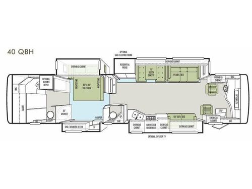 Floorplan - 2013 Tiffin Motorhomes Phaeton 40 QBH