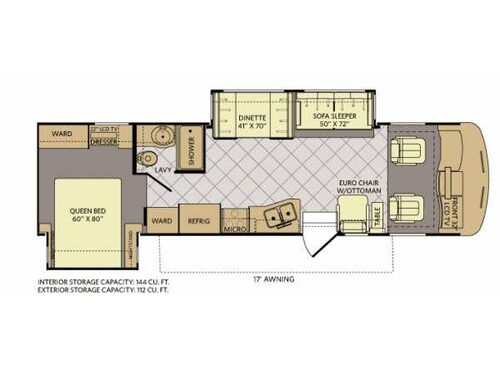 Floorplan - 2013 Fleetwood RV Southwind 32VS