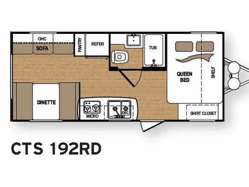 Floorplan - 2013 Dutchmen RV Coleman CTS 192RD