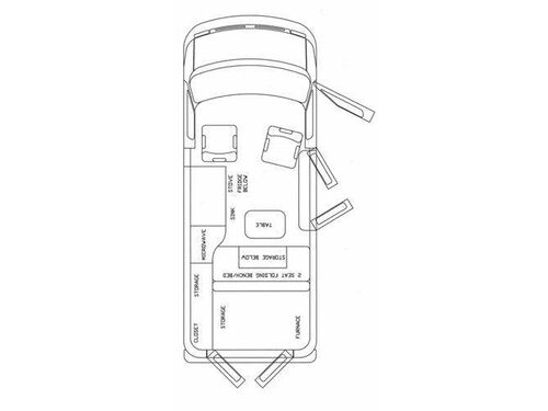 Floorplan - 2013 Pleasure-Way Traverse Traverse