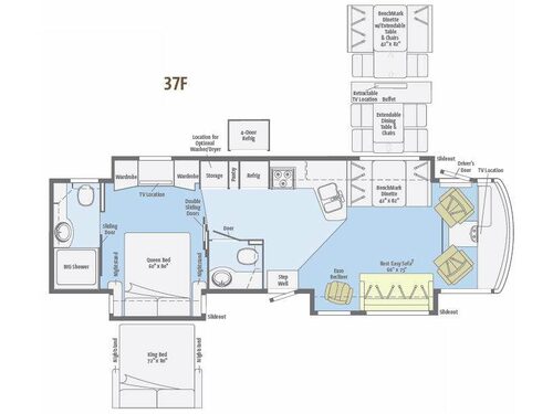 Floorplan - 2013 Itasca Suncruiser 37F
