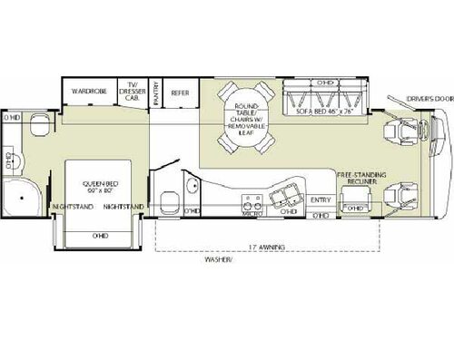 Floorplan - 2006 Fleetwood RV Pace Arrow 36D
