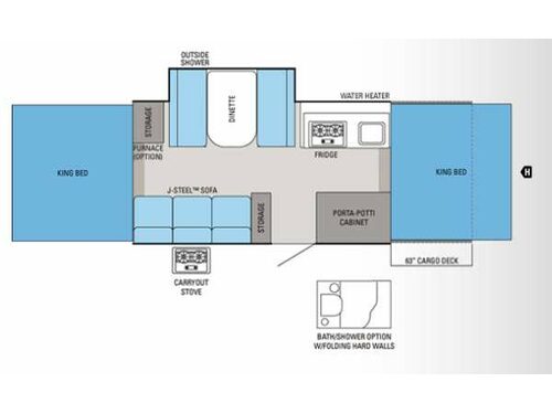 Floorplan - 2013 Jayco Baja 12E