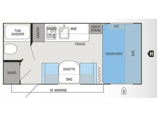 Floorplan - 2013 Jayco Jay Flight Swift SLX 185RB