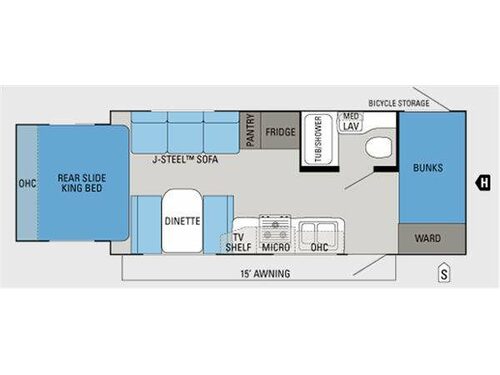Floorplan - 2013 Jayco Jay Feather Ultra Lite X213
