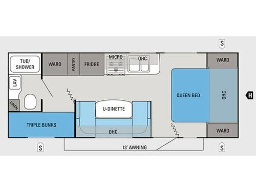 Floorplan - 2013 Jayco Jay Feather Ultra Lite 228