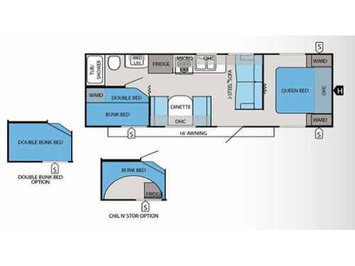 Jay Flight 26BH Floorplan