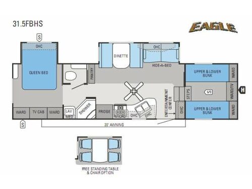 Eagle 31.5FBHS Floorplan