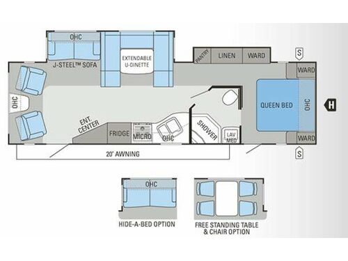 Floorplan - 2013 Jayco Eagle 298RLDS