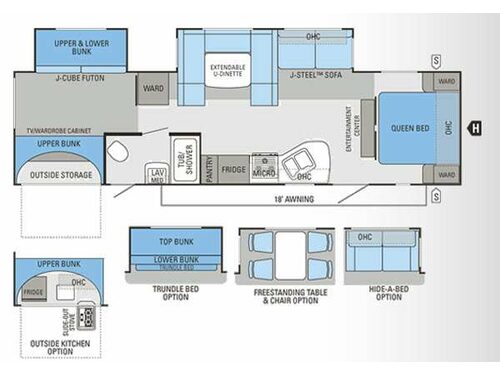 Floorplan - 2013 Jayco Eagle 314BDS