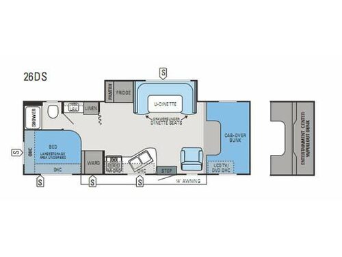 Floorplan - 2013 Jayco Greyhawk 26DS