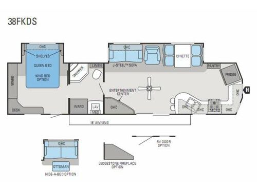Floorplan - 2013 Jayco Jay Flight DST 38FKDS