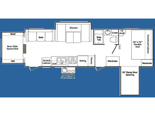Floorplan - 2007 Keystone RV Outback Kargoroo 28KRS