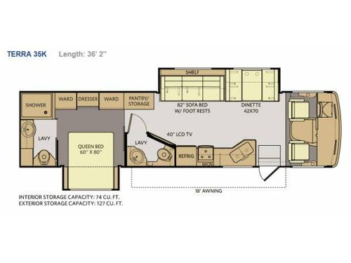 Floorplan - 2013 Fleetwood RV Terra 35K