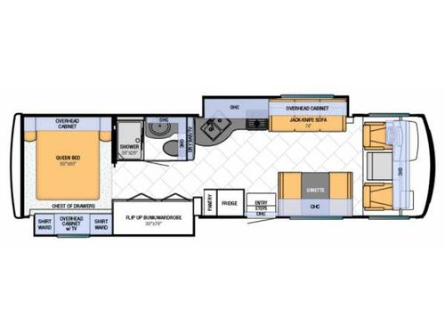 Floorplan - 2013 Newmar Bay Star Sport 3310