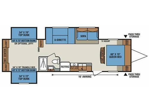 Sportsmen S331BH Floorplan