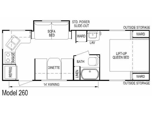 Layton Joey Select 260 Floorplan
