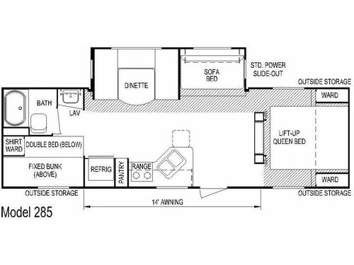 Floorplan - 2013 Skyline Layton Joey Select 285
