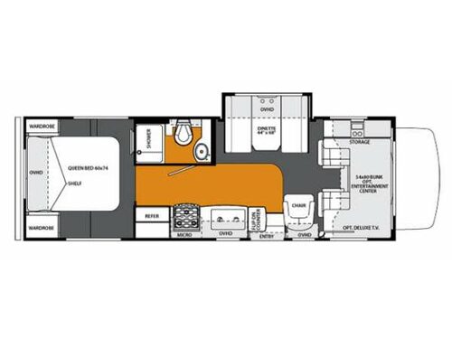 Floorplan - 2013 Forest River RV Forester 2651S Ford