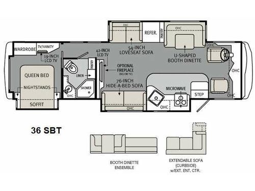 Floorplan - 2013 Holiday Rambler Vacationer 36SBT