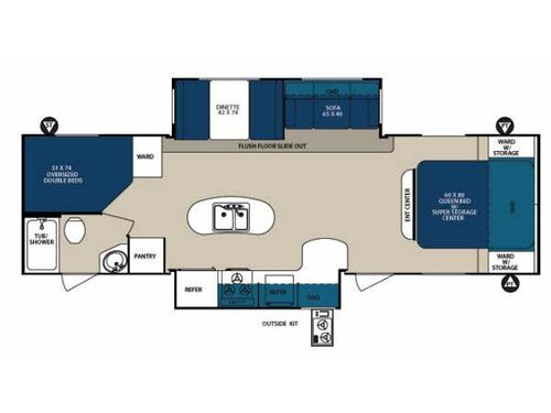 Floorplan - 2013 Forest River RV Surveyor Sport SP 296