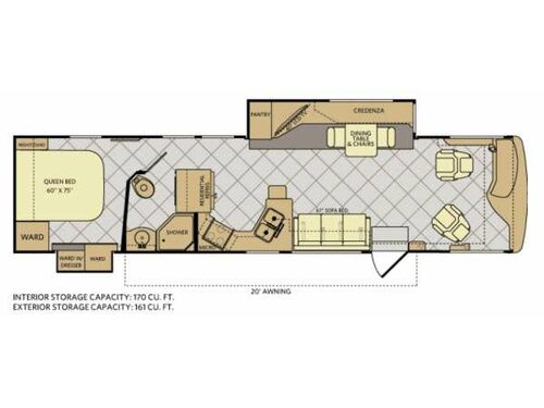 Floorplan - 2013 Fleetwood RV Excursion 35C