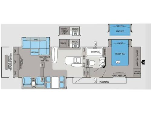 Eagle Premier 361REQS Floorplan