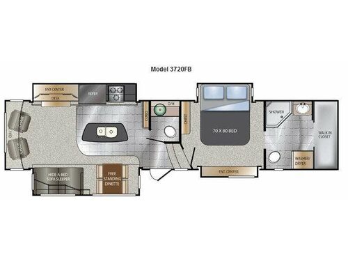 Floorplan - 2013 Keystone RV Alpine 3720FB