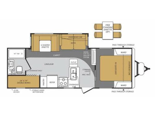 Floorplan - 2013 Forest River RV Wildcat Maxx 26BHS