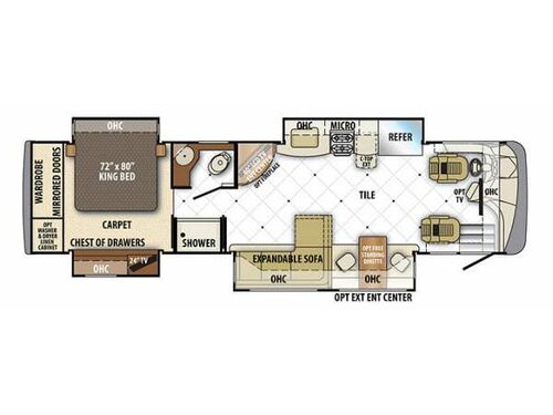 Floorplan - 2013 Forest River RV Berkshire 360QL
