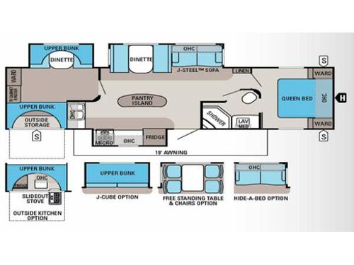 Jay Flight 33BHTS Floorplan