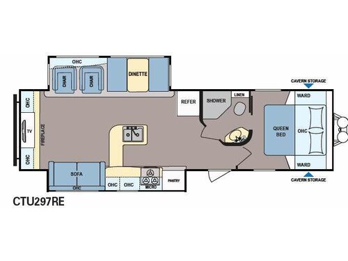 Floorplan - 2013 Dutchmen RV Coleman Explorer CTU297RE