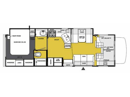 Floorplan - 2013 Forest River RV Sunseeker 3050S Ford