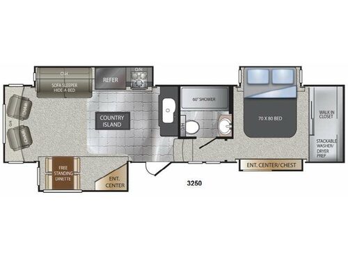 Floorplan - 2013 Keystone RV Alpine 3250RL